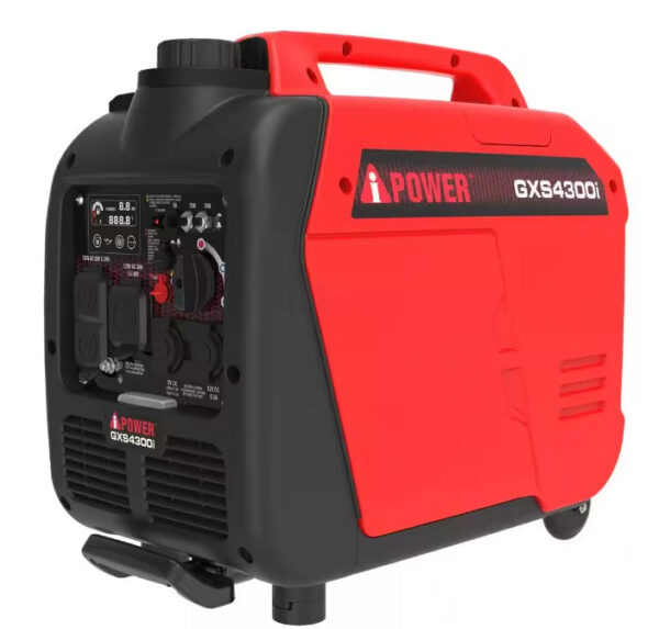 A-iPower GXS4300i 3450W/4300W Generator Gas Low THD Inverter CO Alert New - Image 2