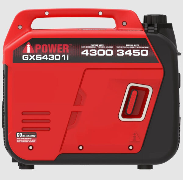 A-iPower GXS4301i 3450W/4300W Generator Gas Low THD Inverter CO Alert New - Image 3
