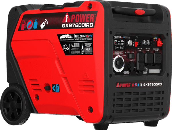 A-iPower GXS7600iRD 6100W/7600W Generator Dual Fuel Gas Propane Low THD Inverter CO Alert New