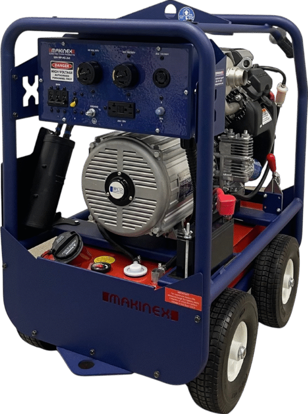 Makinex 12500W/13500W Generator 120V/480V Dual Phase Gas Honda GX690 Engine Electric Start New