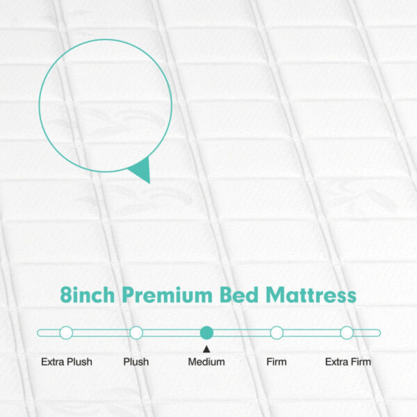Costway Mattress King 8" Breathable Memory Foam Medium Firm for Pressure Relief New - Image 4