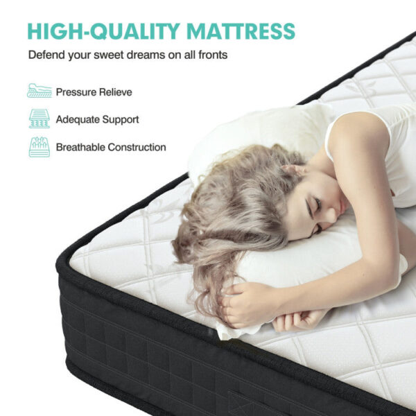Costway Mattress Queen 8" Breathable Memory Foam Medium Firm for Pressure Relief New - Image 7