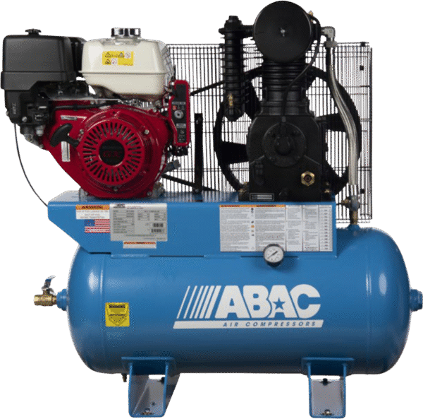 ABAC ABC13-30GH Air Compressor 13HP Honda Gas Driven 175PSI 30 Gallon Two-Stage New