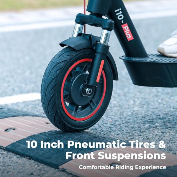 iScooter i10 Plus Electric Scooter Foldable 800W 36V Li-Ion Battery 25 MPH 31 Mile Range with Bluetooth App New - Image 5
