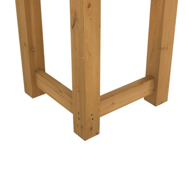 Sunjoy Outdoor Patio 10x10 Modern Wooden Privacy Screen Pergola Kit with Adjustable Hanging Planters - Image 2