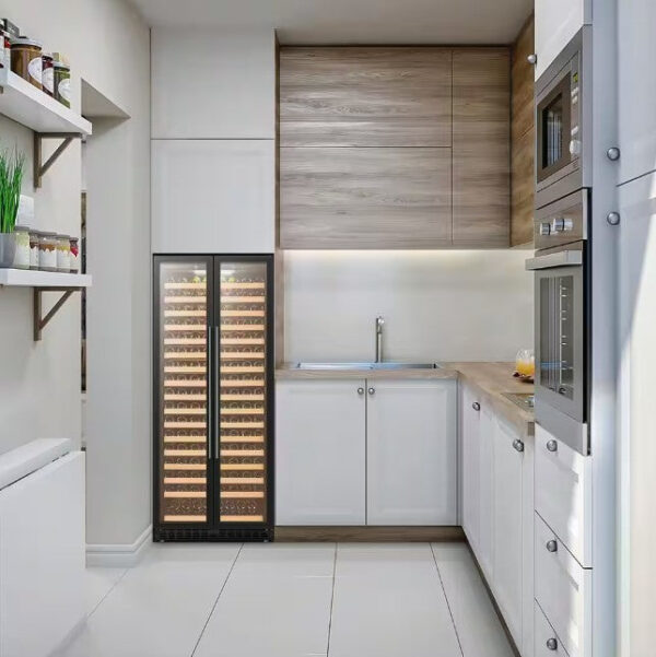 Lanbo LP328S Wine Refrigerator Single Zone 32" 257-Bottle 2-Door Design New - Image 4