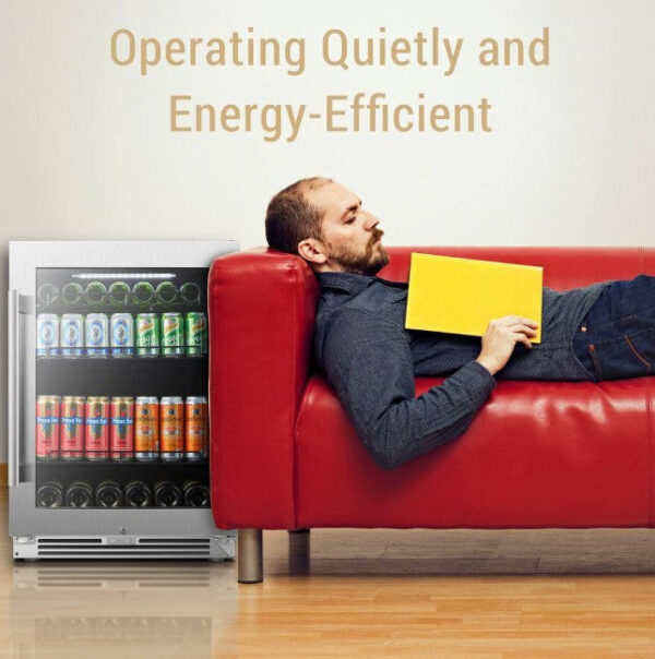 Lanbo LP54BC Beverage Refrigerator 24" 118-Cans 1-Door Design New - Image 8