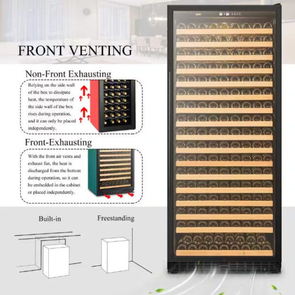 Lanbo LW321S Wine Refrigerator Single Zone 32" 289-Bottle 1-Door Design New - Image 11