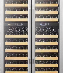 Lanbo LW328DD Wine Refrigerator Dual Zone 32" 255-Bottle 2-Door Design New