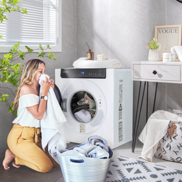 Costway Portable Laundry Dryer 2.6 Cu.ft with Touch Panel 1400W New - Image 4
