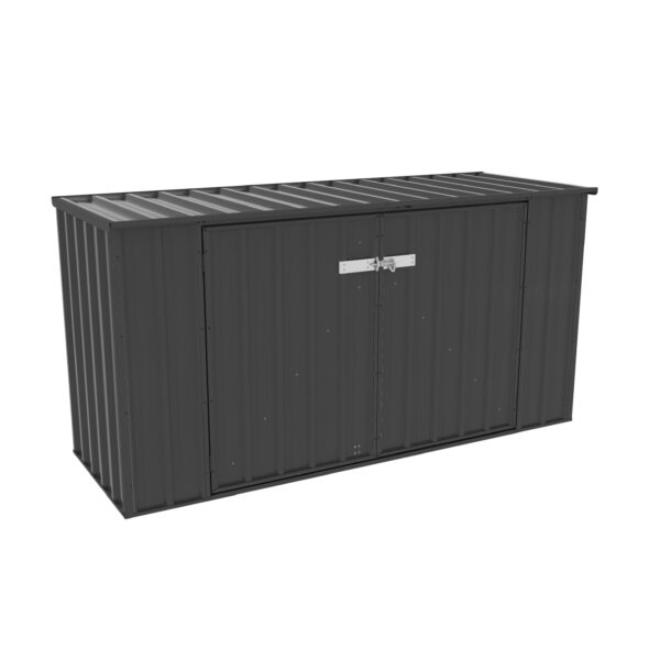 Absco AB1050 Utility Bin Cover 7 x 3 Ft Metal Storage Shed Galvanized Steel New - Image 3