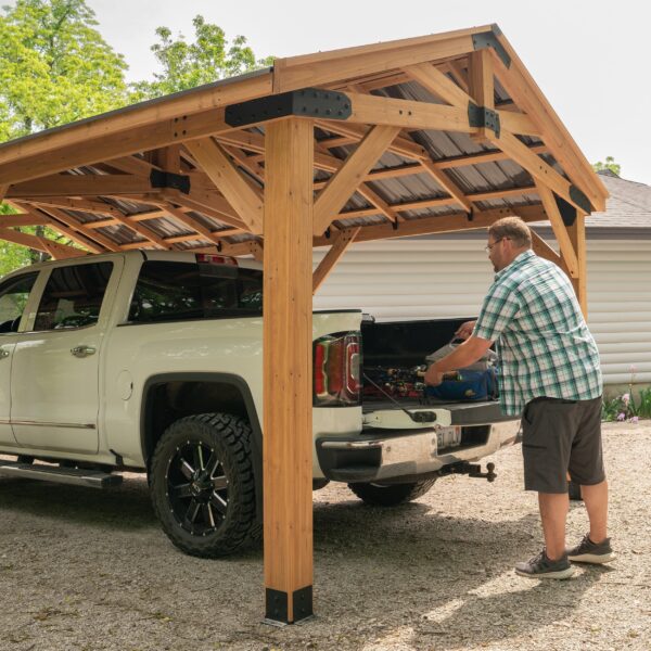 Backyard Discovery 20×12 Norwood Carport/Gazebo - Image 5