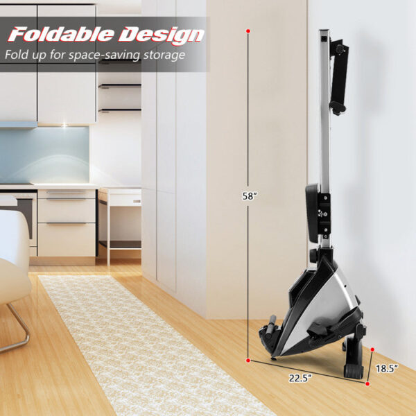 Costway Magnetic Rowing Machine with Adjustable Resistance Foldable New - Image 5