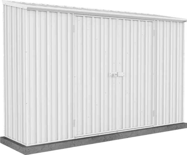 Absco AB1112 Space Saver 10 x 3 Ft Metal Storage Shed Galvanized Steel New