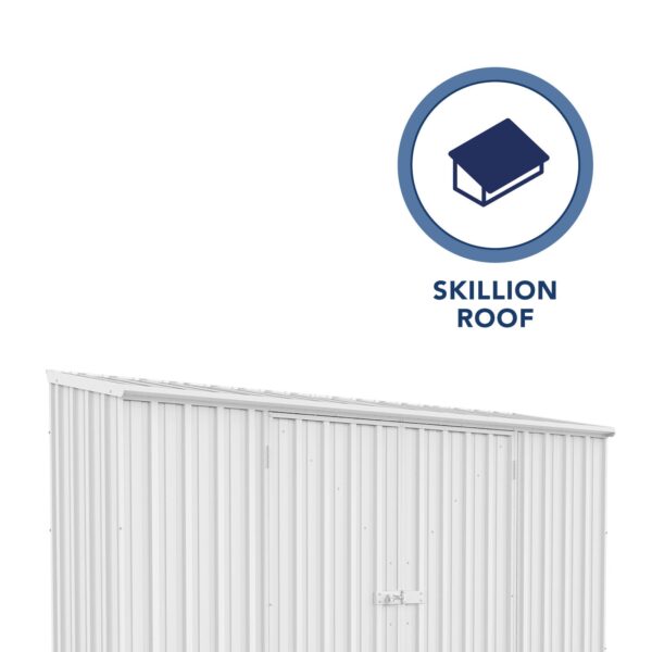 Absco AB1112 Space Saver 10 x 3 Ft Metal Storage Shed Galvanized Steel New - Image 6