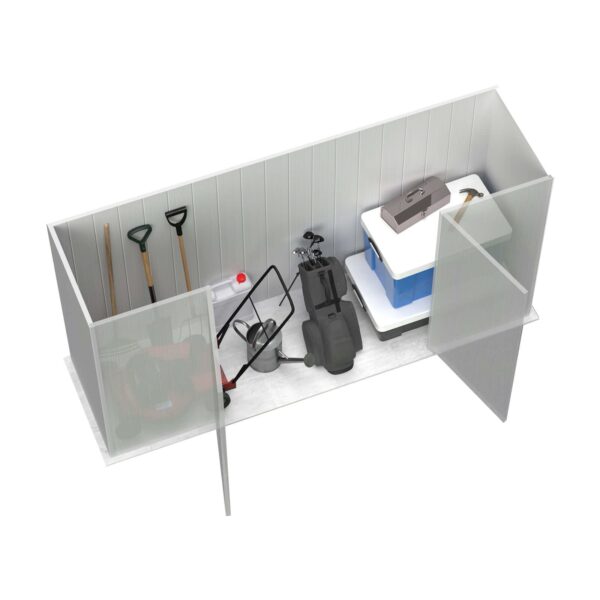 Absco AB1112 Space Saver 10 x 3 Ft Metal Storage Shed Galvanized Steel New - Image 4