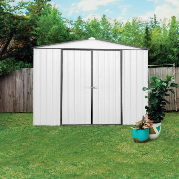 Absco AB1121 Regent Storage Shed with MN Channels 10 x 12 Ft Galvanized Steel New - Image 2