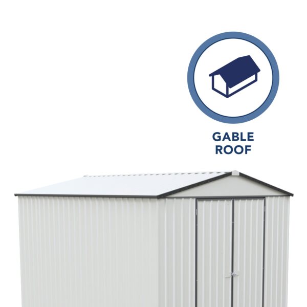 Absco AB1121 Regent Storage Shed with MN Channels 10 x 12 Ft Galvanized Steel New - Image 5