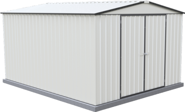 Absco AB1121 Regent Storage Shed with MN Channels 10 x 12 Ft Galvanized Steel New