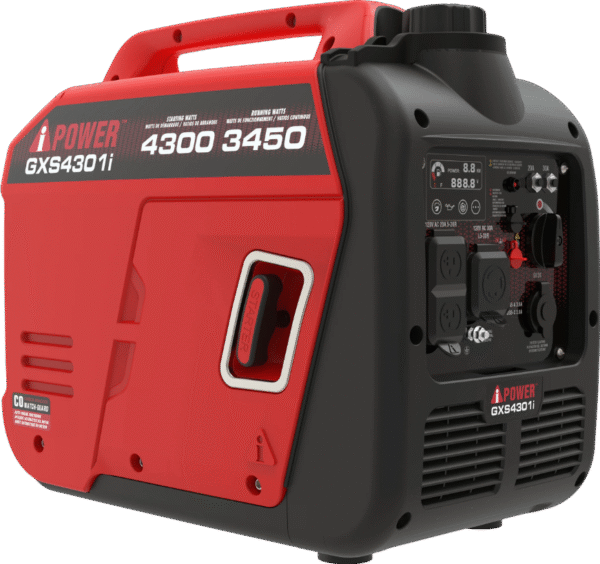 A-iPower GXS4301i 3450W/4300W Generator Gas Low THD Inverter CO Alert New