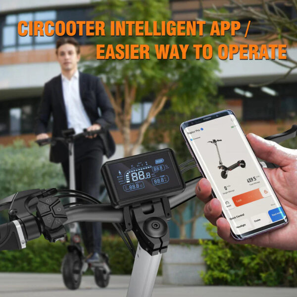 Circooter Raptor Pro Electric Scooter Dual-Motor 28 MPH 31 Mile Range 1600W New - Image 5