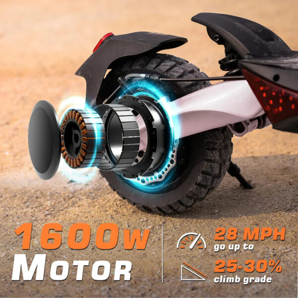 Circooter Raptor Pro Electric Scooter Dual-Motor 28 MPH 31 Mile Range 1600W New - Image 2