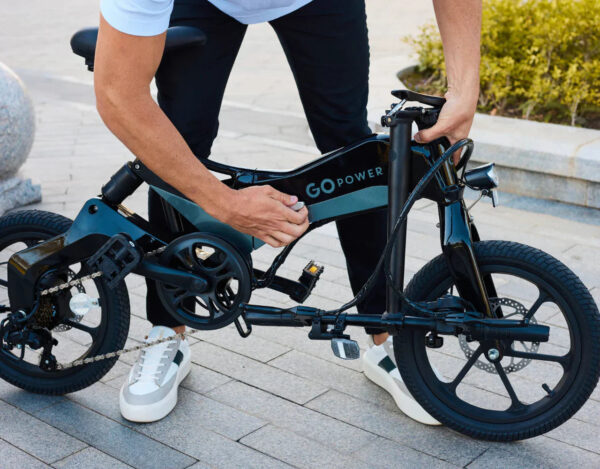 GoPowerBike GoKlik Electric Bike Foldable 350W 30 Mile Range 16 MPH New - Image 4