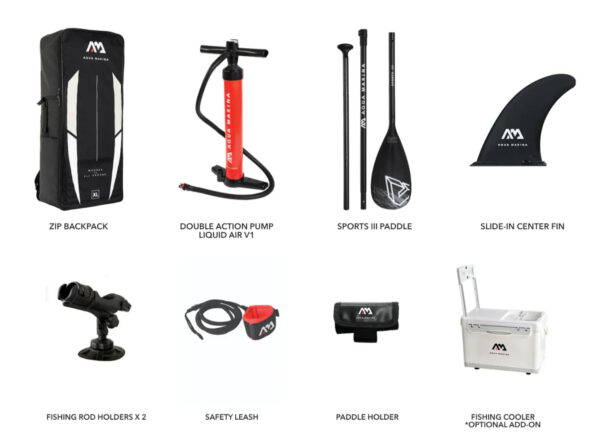 Aqua Marina BT-20DRP Drift 10'10" Inflatable Stand Up Paddle Board Fishing Series New - Image 8