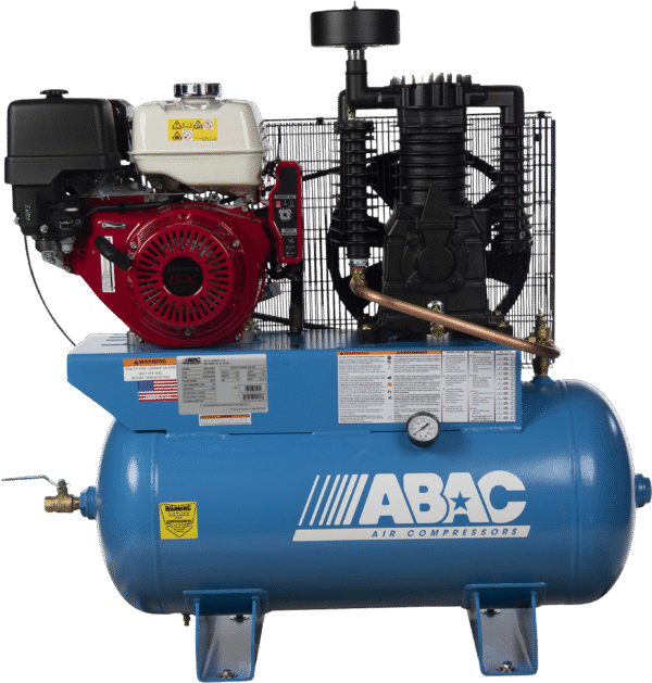 ABAC AB13-30GH Air Compressor 13HP Honda Gas Driven 175PSI 30 Gallon Two-Stage New
