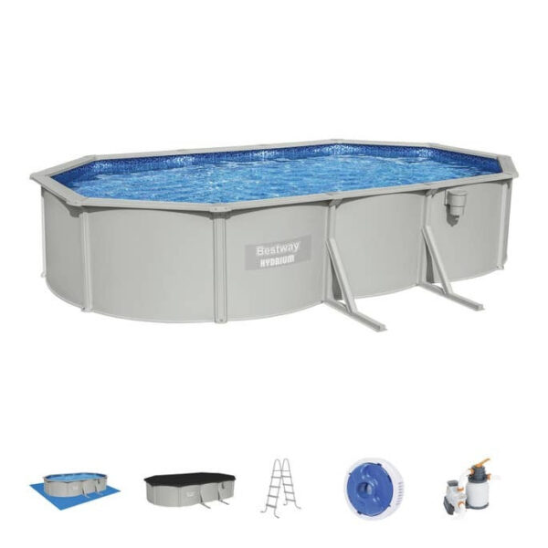 Bestway Hydrium 20’ X 12’ X 48” Steel Wall Above Ground Pool Set - Image 8