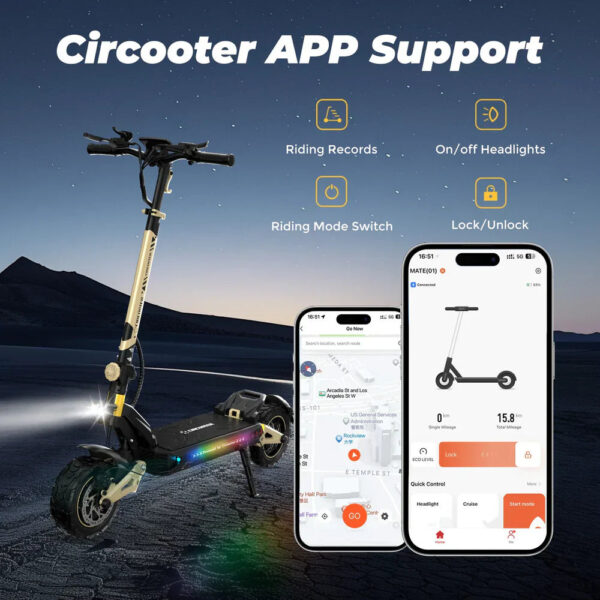 Circooter Cruiser Pro Electric Scooter Dual-Motor 38 MPH 40 Mile Range 2400W New - Image 4