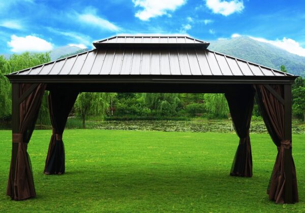 Alexander Aluminum Patio Gazebo 16 Ft. W x 12 Ft. D - Image 3