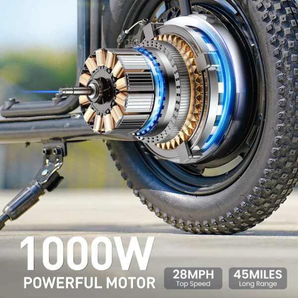 iScooter F7 Electric Scooter with Seat 1000W 48V 28 MPH 45 Mile Range New - Image 2