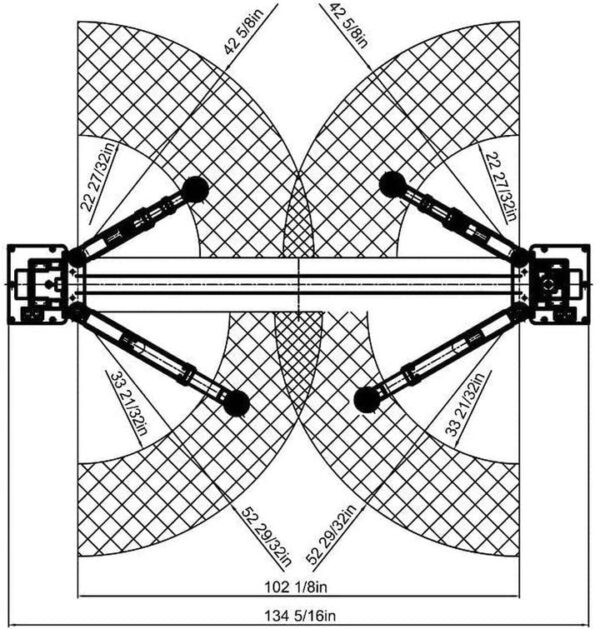 Apluslift Ap-10SR 10,000 LB 2-Post Single Release Overhead Heavy Duty Car Lift - Image 4