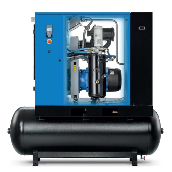 ABAC AS-B Rotary Screw Air Compressor w/ Dryer 150PSI 10HP 131 Gal. 3-Phase 230/460V New - Image 2