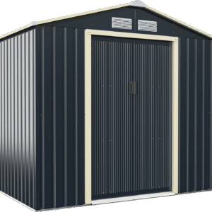 Costway Metal Storage Shed 7' x 4' with Sliding Double Lockable Doors New