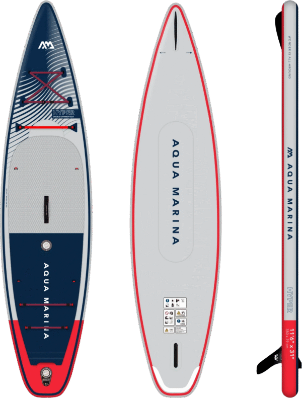 Aqua Marina Hyper 11'6" or 12'6" Inflatable Stand Up Paddle Board Touring Series New