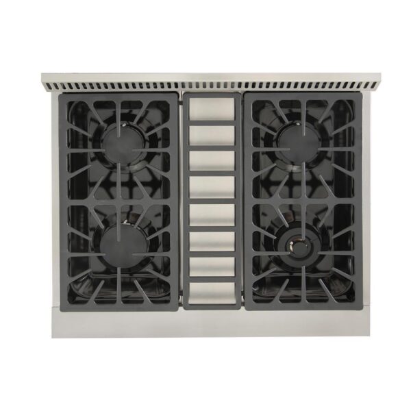 Kucht KRG3080U-S Pro-Style 30 in. 4.2 cu. ft. Natural Gas Range with Sealed Burners and Convection Oven in Stainless Steel New - Image 4