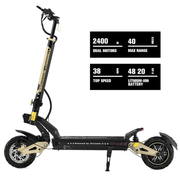 Circooter Cruiser Pro Electric Scooter Dual-Motor 38 MPH 40 Mile Range 2400W New - Image 6