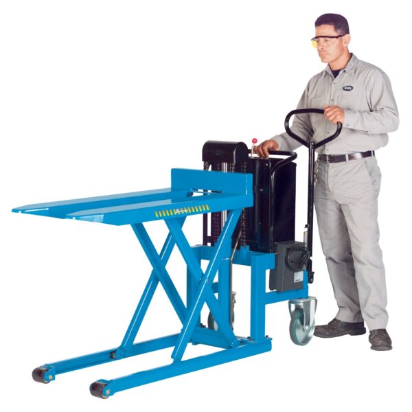Bishamon LVE-100E Industrial Skid Lift Battery Operated 32.8" Fork Lift 2,200 Lbs Load New - Image 3