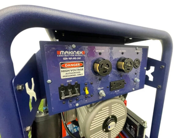 Makinex 15000W/16000W Generator 120/240V Dual Phase Gas Honda GX690 Engine Electric Start New - Image 3