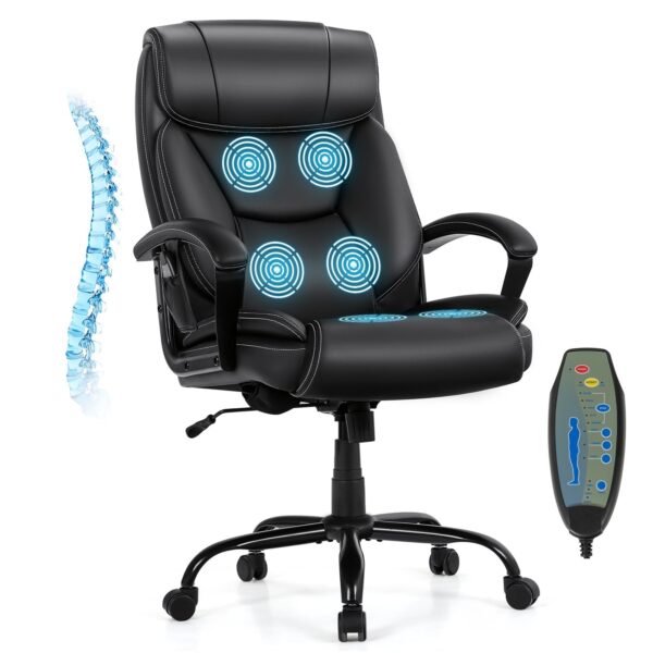 Costway Massage Executive Office Chair with 6 Vibrating Points New - Image 3