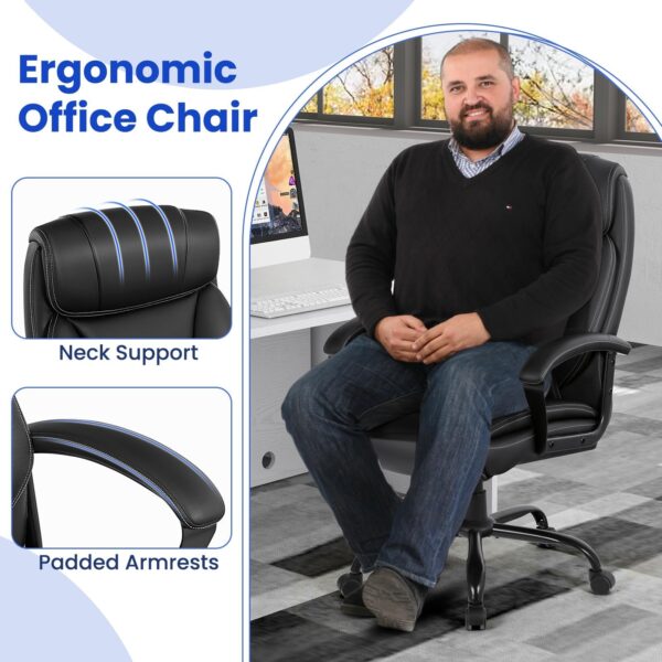 Costway Massage Executive Office Chair with 6 Vibrating Points New - Image 6