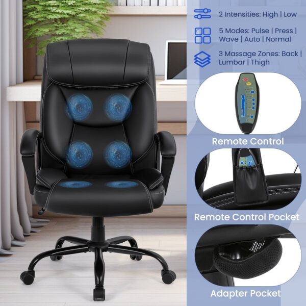Costway Massage Executive Office Chair with 6 Vibrating Points New - Image 4