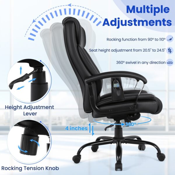 Costway Massage Executive Office Chair with 6 Vibrating Points New - Image 5