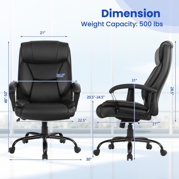 Costway Massage Executive Office Chair with 6 Vibrating Points New - Image 9
