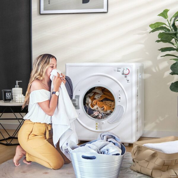 Costway Compact Laundry Dryer 1500W New - Image 2