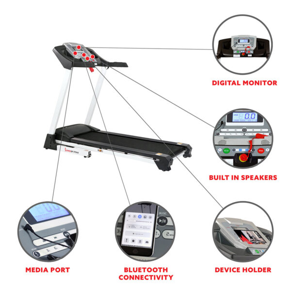 Auto Incline Treadmill w/ Speakers, Bluetooth, and Phone Function - Image 6