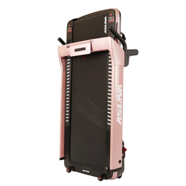 SpaceFlex Pink Running Treadmill w/ Auto Incline, Foldable Wide Deck - Image 2