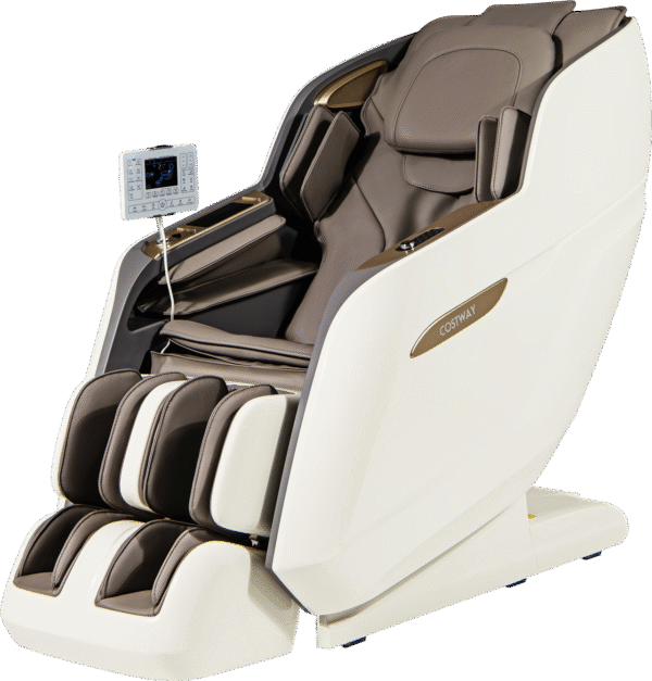 Costway Massage Chair with SL Track Waist Airbags and Calves Heating Foot Rollers New